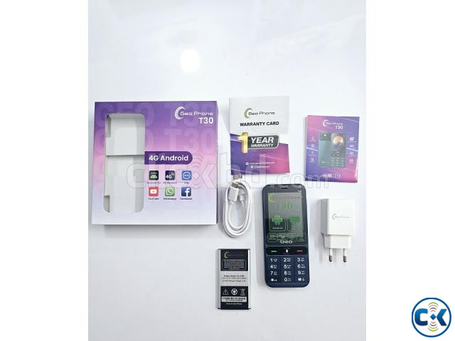 Geo T30 4G Android Touch Button Phone large image 1