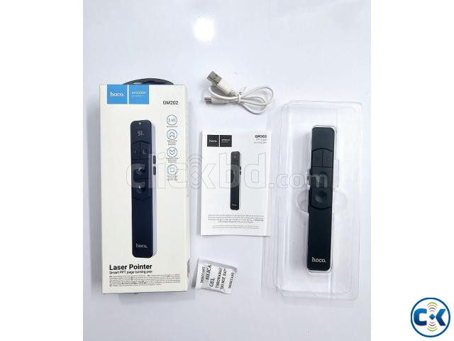 HOCO GM202 Laser Pointer LED Smart PPT Page Turning Pen large image 1