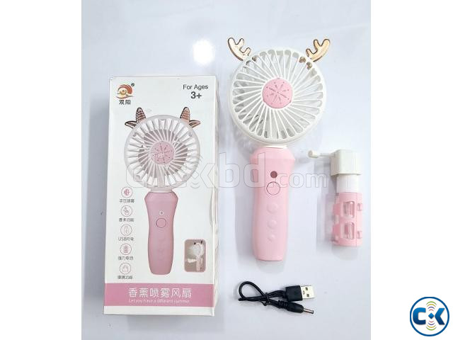 6810 Mini Portable Water Sprey Fan large image 0