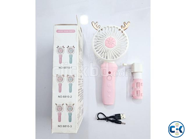 6810 Mini Portable Water Sprey Fan large image 1