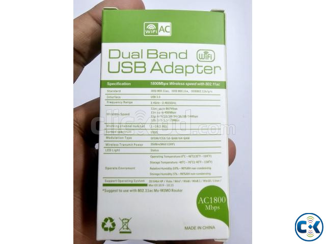 Ac1800 Dual Band Usb Adapter 1800mbps And BT 5.4 large image 4