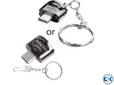 Small image 2 of 5 for Mini Type-C OTG Card Reader With keychain Holder | ClickBD