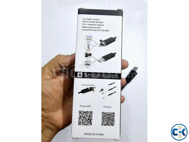 2 in 1 inspection Endoscope Camera 5 Meter Waterproof large image 4