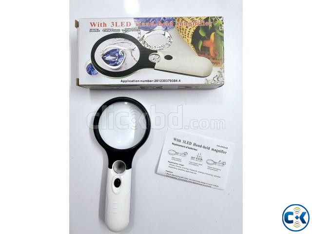 3 Led Light Magnifier Glass 45X Zoom large image 2