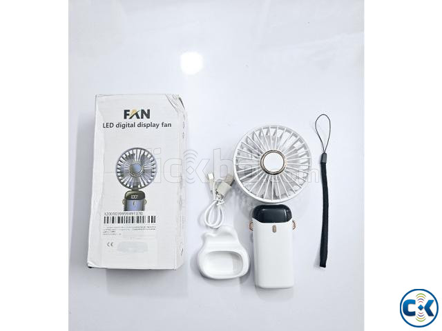 N15 Mini Hand Fan 5 Speeds Display large image 1