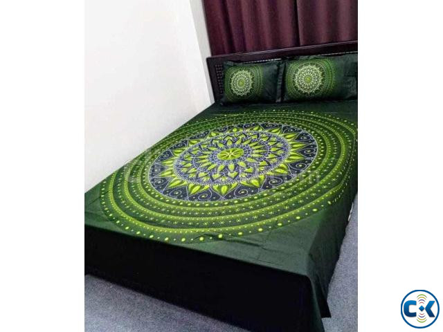 ১০০ সুতি বেড শিট large image 1