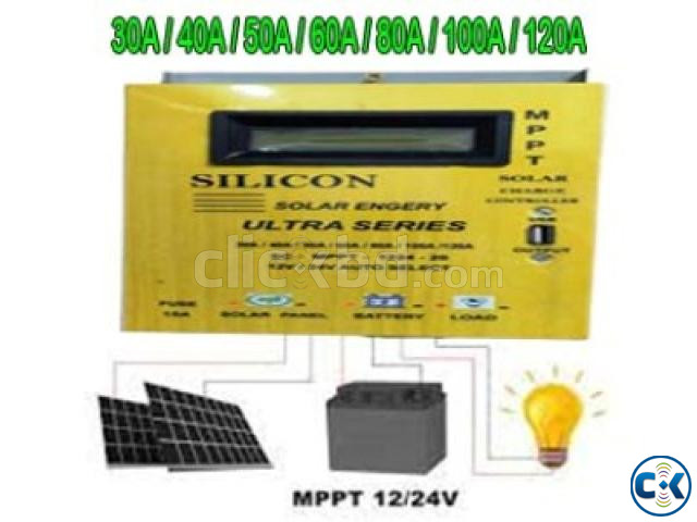 MPPT SOLAR CONTROLLER 30A-120A with USB large image 2