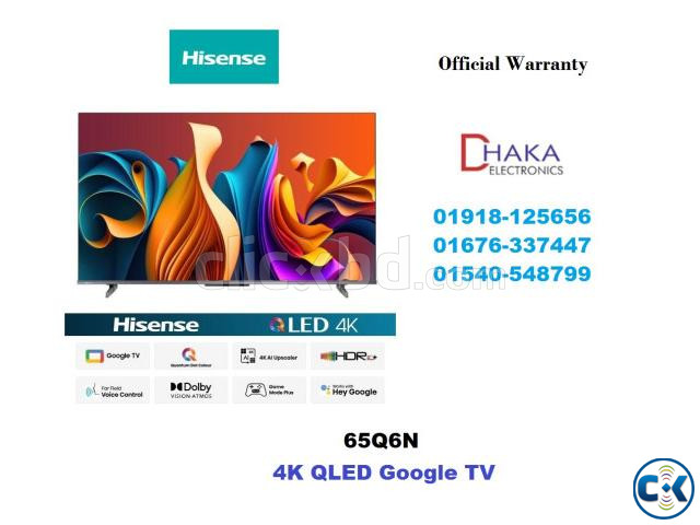 Hisense 65 inch 65Q6N 4K QLED Google TV Official large image 0