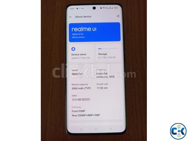 Realme 11Pro Plus 12gb Ram 256 Gb Rom large image 2