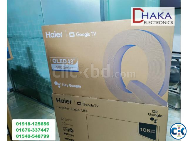 Haier 43 inch H43S80EUX QLED 4K Google TV Official large image 0