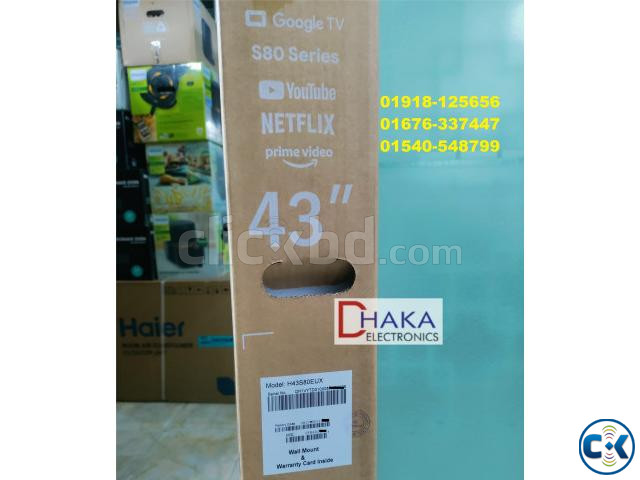 Haier 43 inch H43S80EUX QLED 4K Google TV Official large image 1