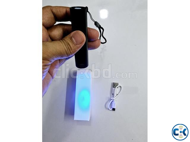 Mini 365nm UV Light Money Detector Flashlight large image 2