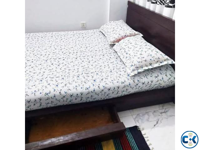 Mehogoni wood Queen Size Bed for Sale large image 1