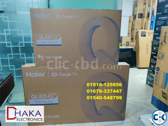 32 inch Haier H32S80EFX QLED FHD Smart Google TV Official large image 0