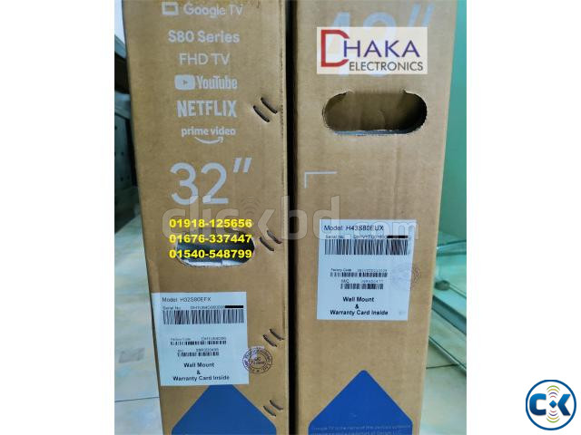 32 inch Haier H32S80EFX QLED FHD Smart Google TV Official large image 1