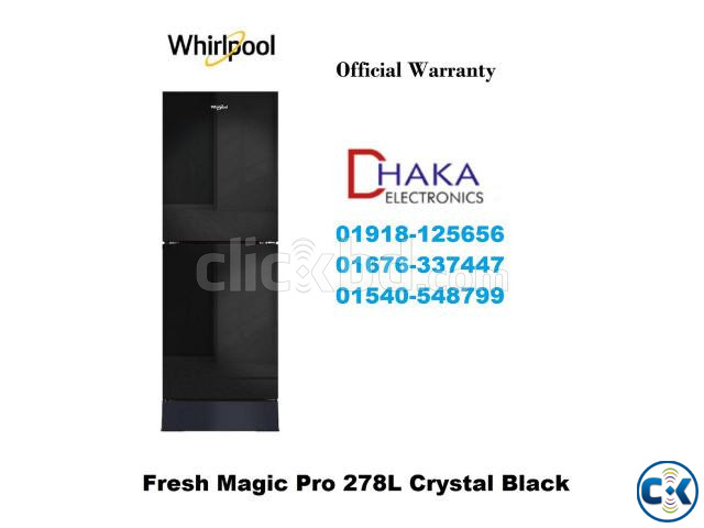 Whirlpool 278L Magic Pro Crystal Black Refrigerator large image 0
