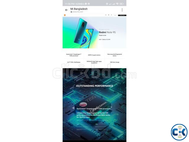 Redmi Note 9S 6GB RAM 128GB Storage Snapdragon 720G  large image 1