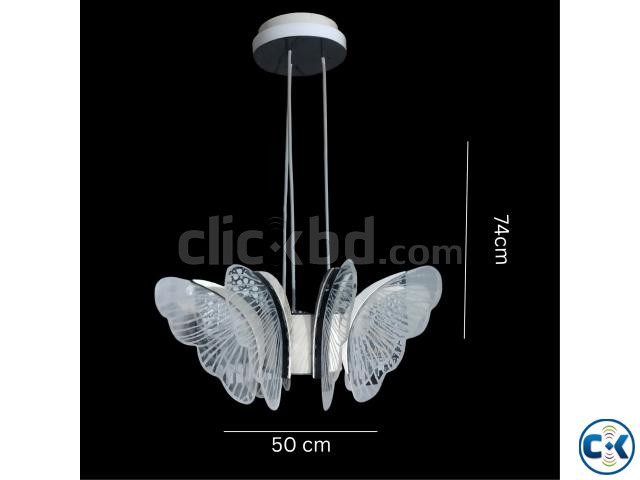 Rgb 7 Colors Butterfly Design 8-Light LED Remote Controller large image 2