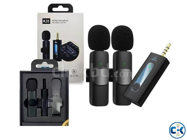 K35 Wireless Microphone Dual Mic large image 0