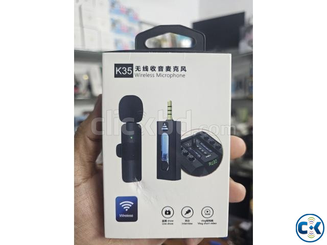 K35 Wireless Microphone Dual Mic large image 1