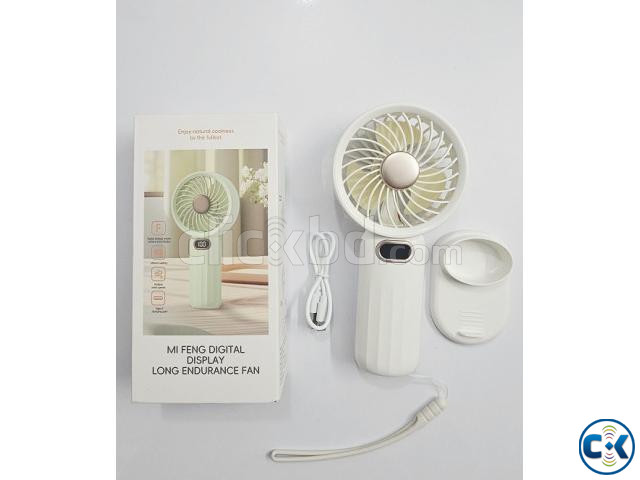 DM79 Handheld Portable Fan LED Display 2 Battery large image 2