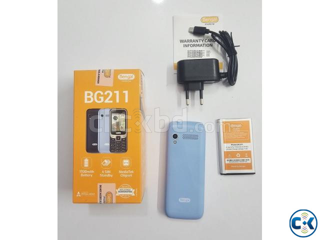 Bengal BG211 Button Phone Four Sim Blue large image 1