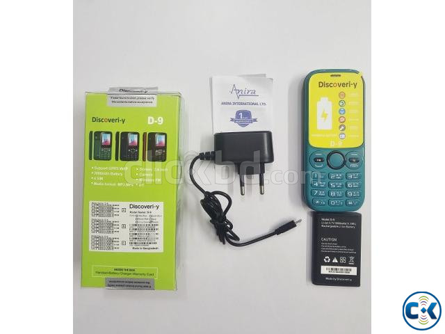 Discovery D9 Button Phone Four Sim 3000mAh Blue large image 1
