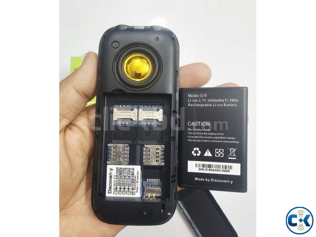 Discovery D9 Button Phone Four Sim 3000mAh Blue large image 3