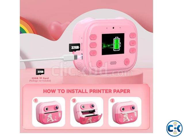 Y16 Kids instant Print Camera With 3 Extra Paper Rolls large image 1