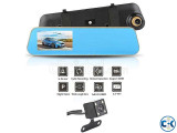 Car Rear View Mirror Dual Channel Video Recorder Camera