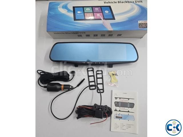 Car Rear View Mirror Dual Channel Video Recorder Camera large image 1