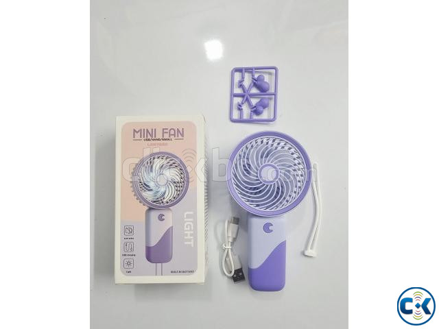 S075 Handhole Mini Fan Rechargeable large image 1