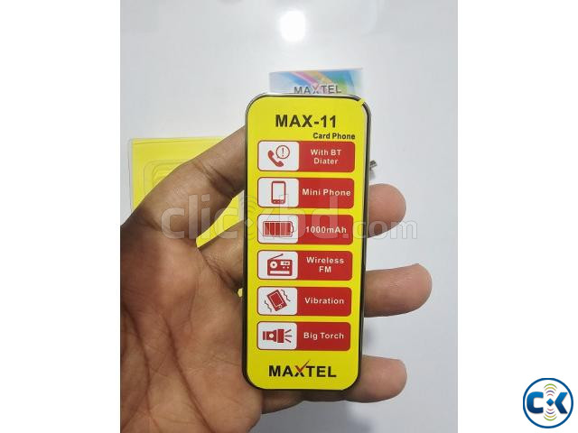 Maxtel Max11 Card Phone Dual Sim White large image 1