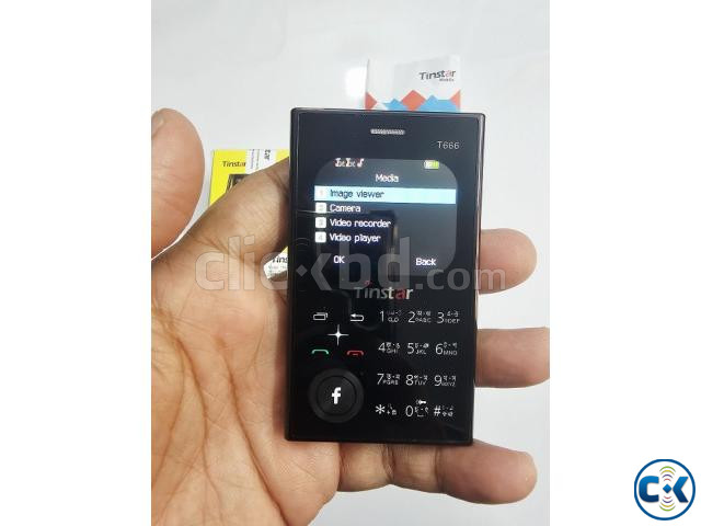 Tinstar T666 Galaxy Mini Card Phone Dual Sim Black large image 1