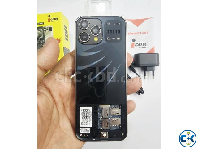 icon i101 Mica Button Phone Four Sim Black large image 2