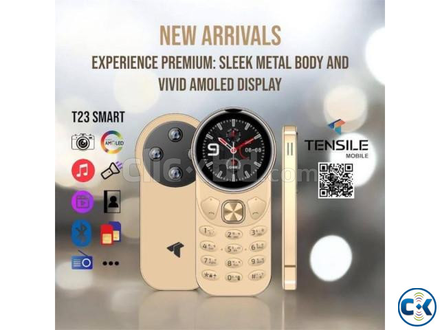 Tensile T23 Smart Button Phone Magic Voice BT Dial Black large image 1
