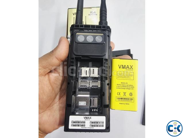Vmax V54 Antina Phone Power Bank 6200mAh Four Sim Black large image 3