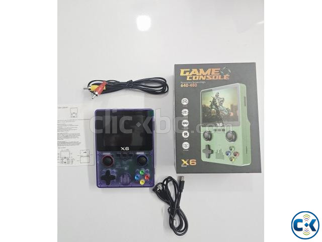 X6 Kids Game Handheld Game Console 32GB Purpel large image 1