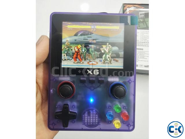 X6 Kids Game Handheld Game Console 32GB Purpel large image 3