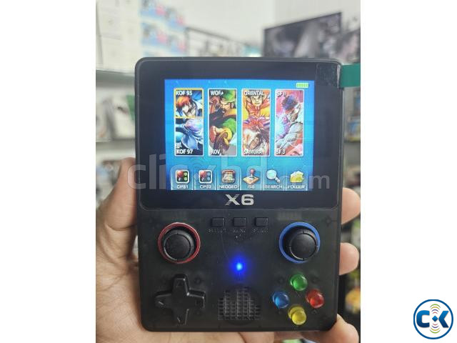 X6 Retro Handheld Game Console 32GB Kids Game Player Black large image 3