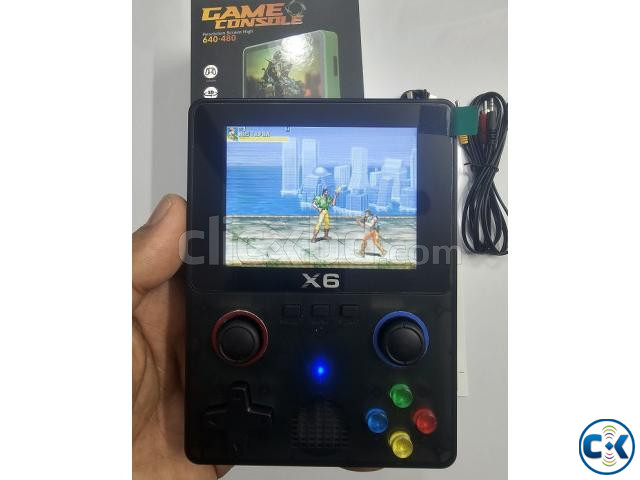X6 Retro Handheld Game Console 32GB Kids Game Player Black large image 4