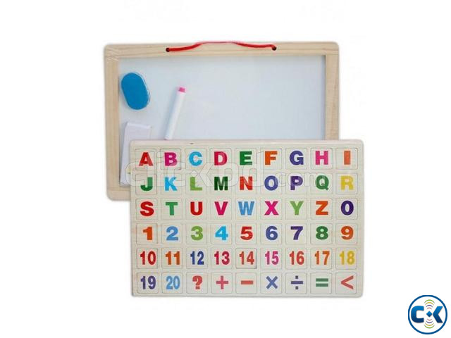 Kids Magnetic Puzzles White Board And Black Slate large image 0