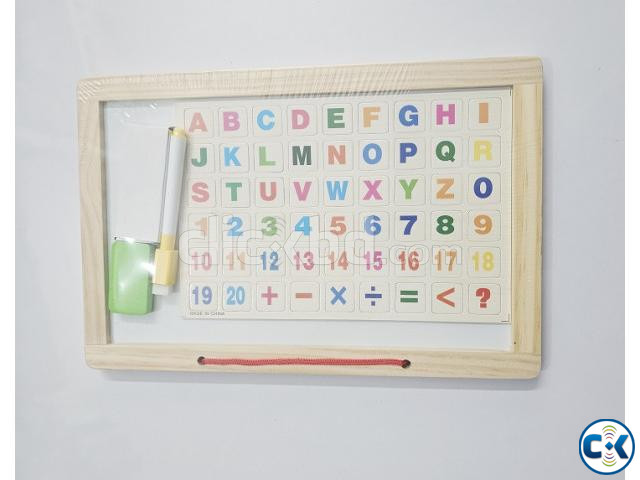 Kids Magnetic Puzzles White Board And Black Slate large image 1