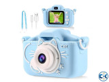 Kids Dual Video Camera With Protect Cover Blue