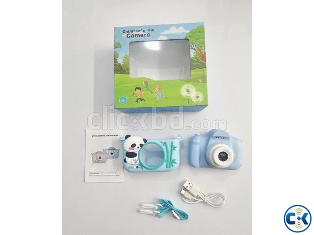Kids Dual Video Camera With Protect Cover Blue large image 2