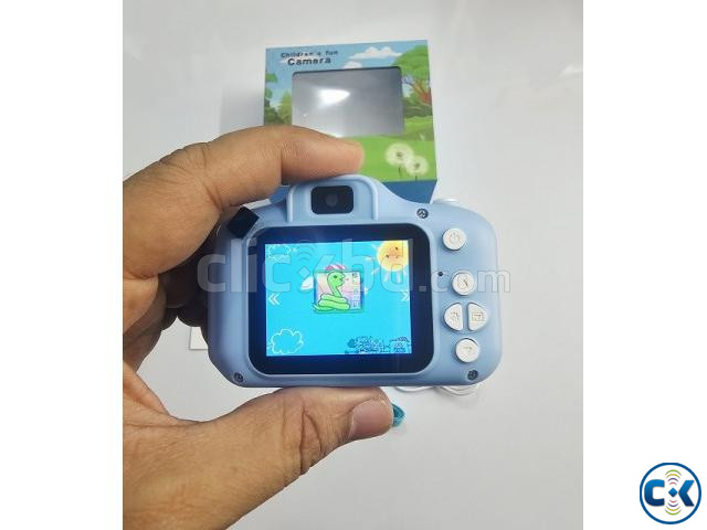 Kids Dual Video Camera With Protect Cover Blue large image 4