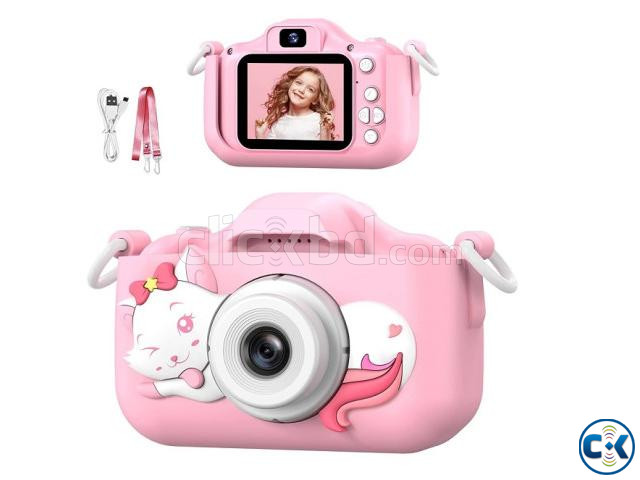 Kids Digital Dual Camera With Protective Cover Pink large image 0