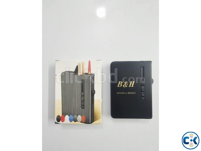 Gas Lighter With Cigarette Case large image 1