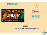 Hisense 65 inch 65A6N 4K Smart Google TV Official
