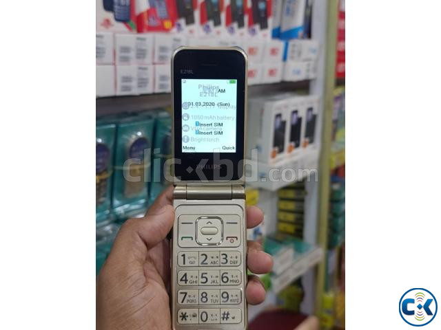 Philips E218L Folding Mobile Phone Dual Display large image 2